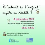 Colloque L'intérêt de l'enfant : mythe ou réalité ?