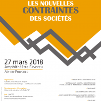 Colloque Les Nouvelles contraintes des sociétés Affiche