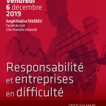 Colloque Responsabilité et Entreprises en Difficulté - AFFICHE